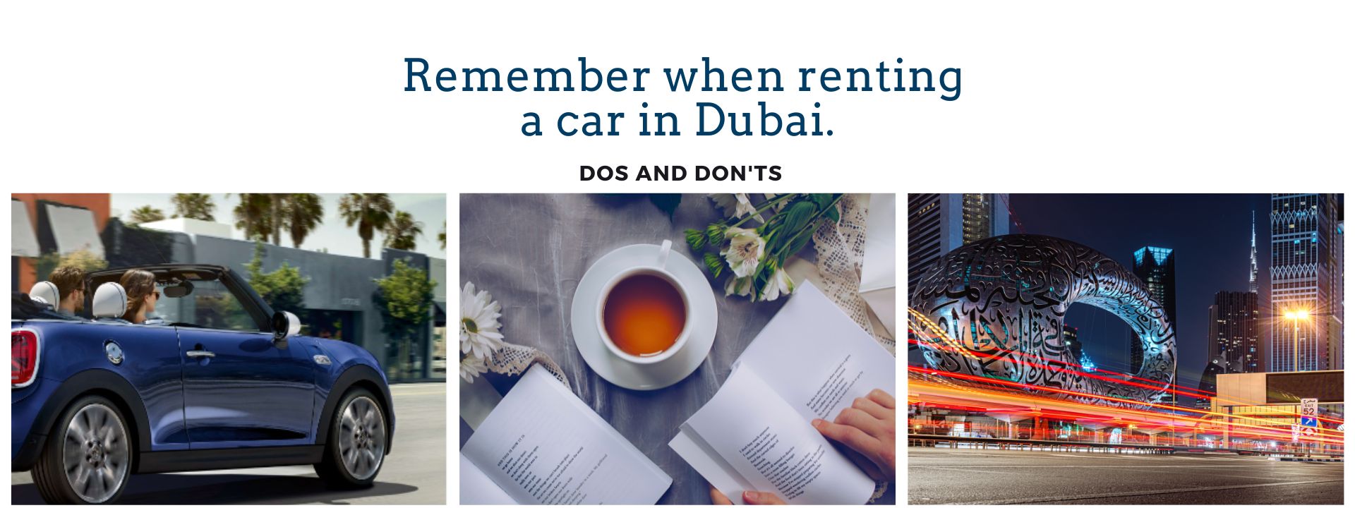 Renting a Car in Dubai Dos and Don'ts